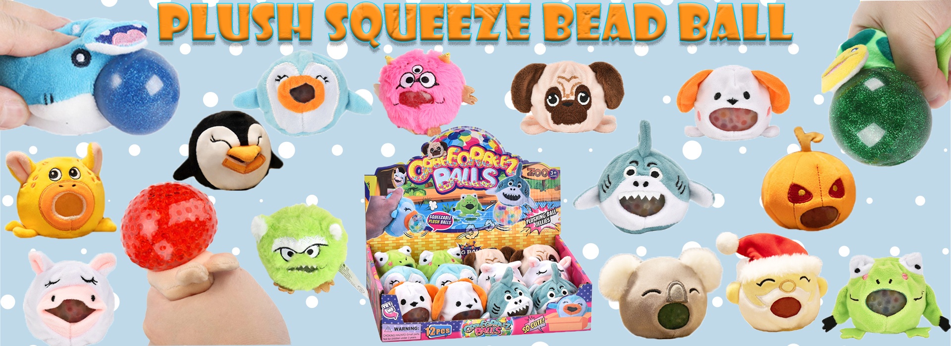Plush Squeeze Bead Ball